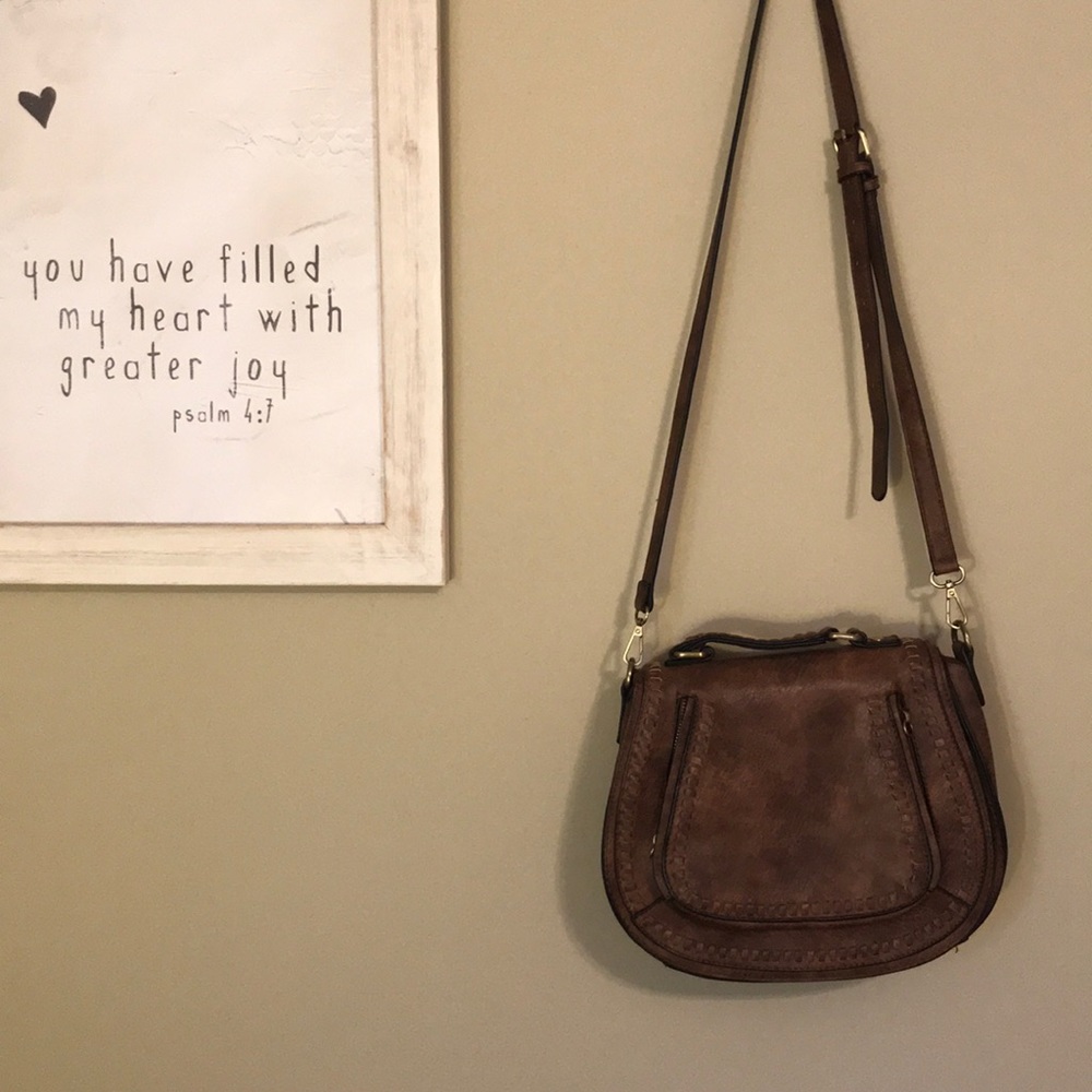 Madison West brown satchel purse